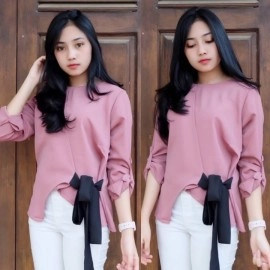 Baju Korea Top Askar Dusty Hn