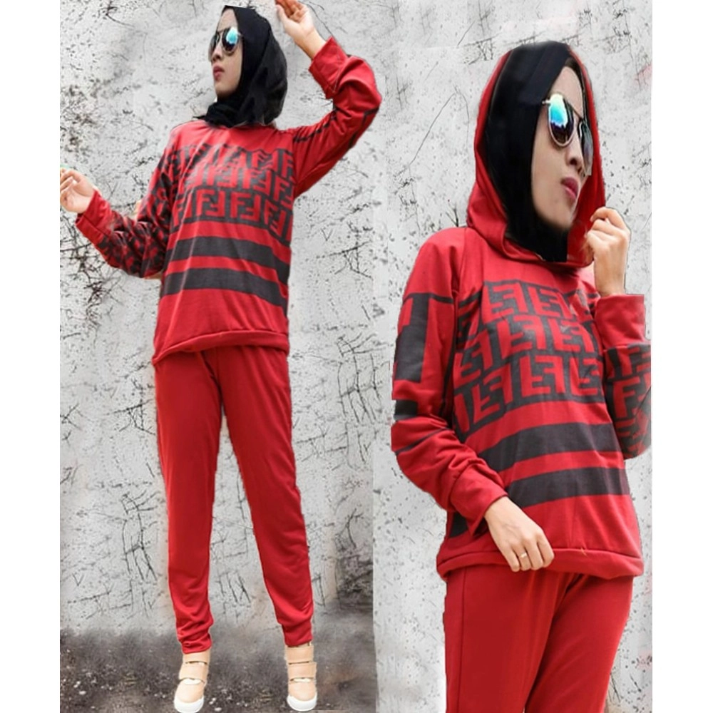 Baju Korea Jumbo St Raisa Maroon Ws