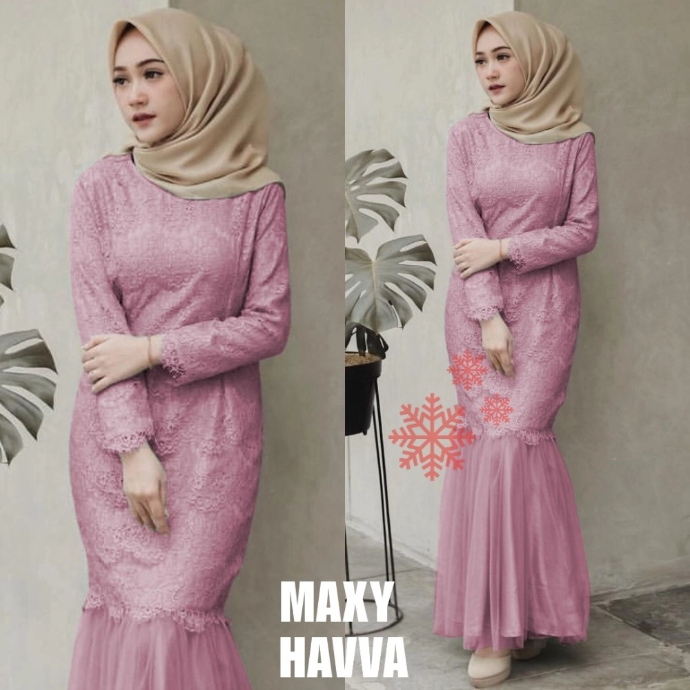 Baju Wanita Maxi Havva Vs Dusty
