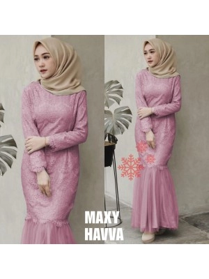 Baju Wanita Maxi Havva Vs Dusty