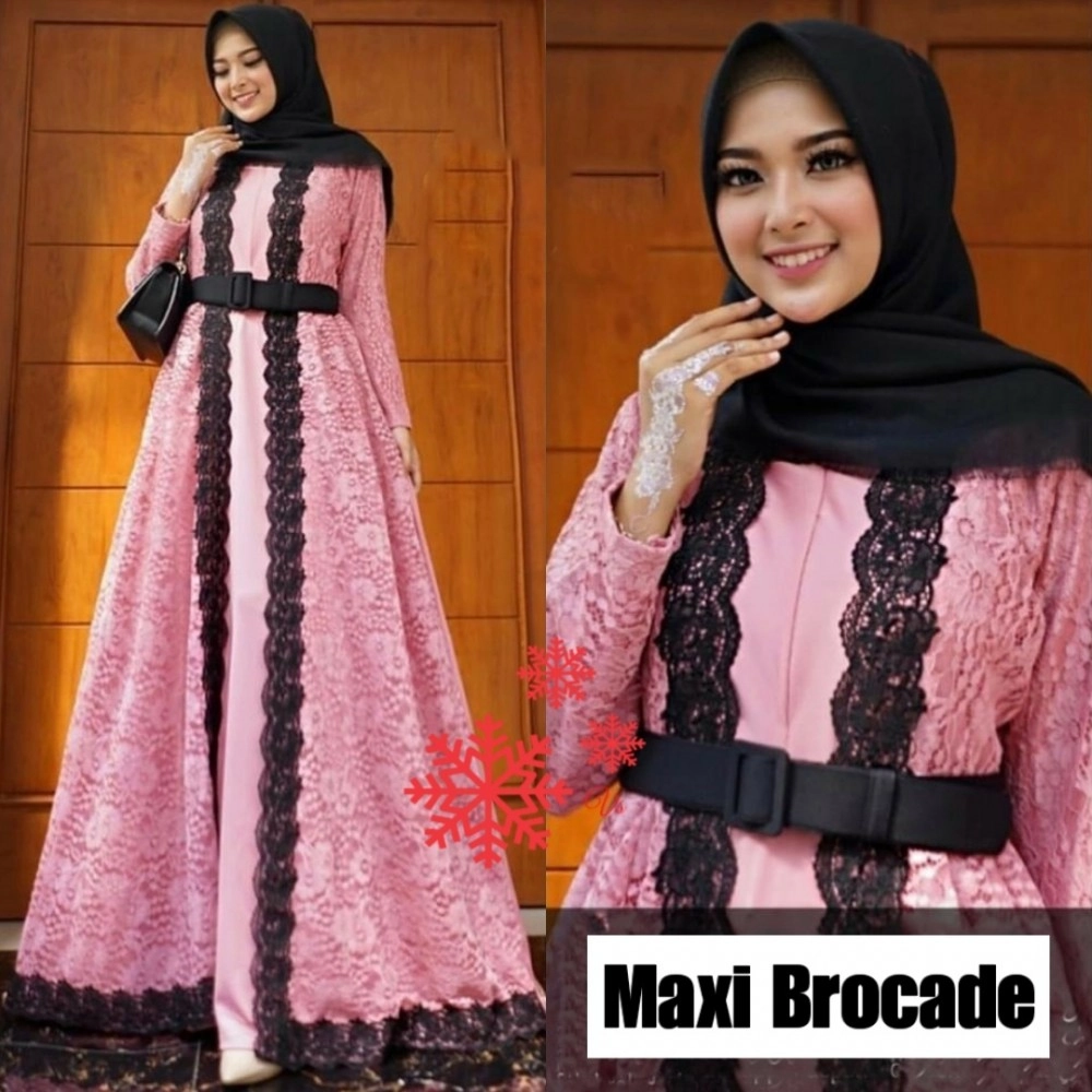 Baju Wanita Hj Maxi Brocade Vs Dusty Baju Wanita Hj Maxi Brocade Vs Dusty