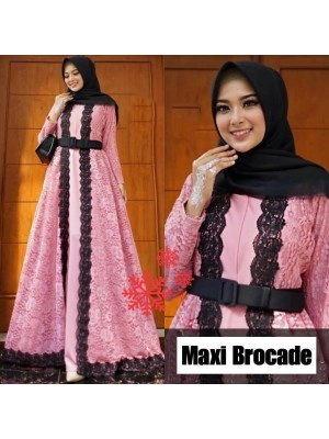 Baju Wanita Hj Maxi Brocade Vs Dusty