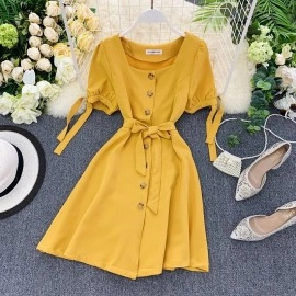 Baju Wanita Drs Verda Hs Mustard