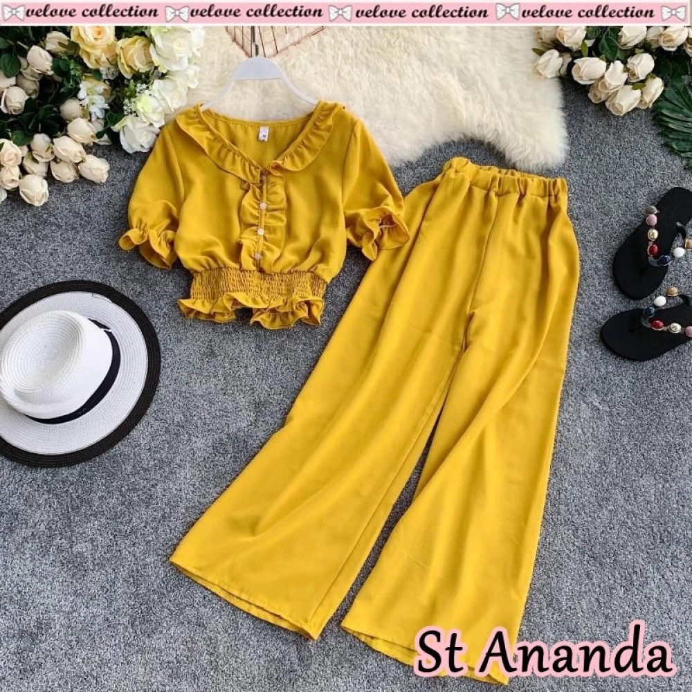 Baju Wanita St Ananda Vl Mustard