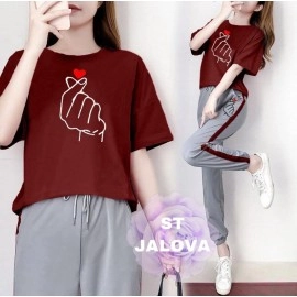 Baju Wanita St Jalova Rd Maroon
