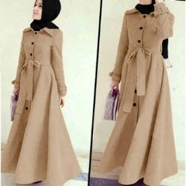 Baju Wanita Long Coat Abudhabi Rw Coksu