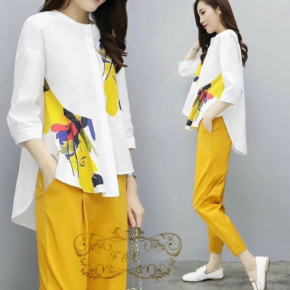Baju Korea St Beatrice Ff Mustard