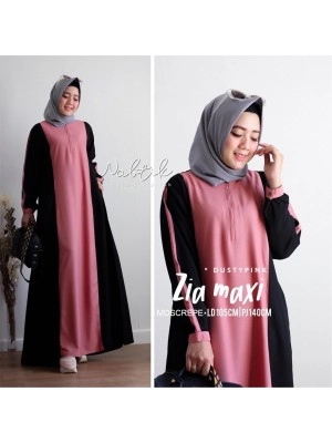 Baju Korea Hj Maxi Zia On Pink