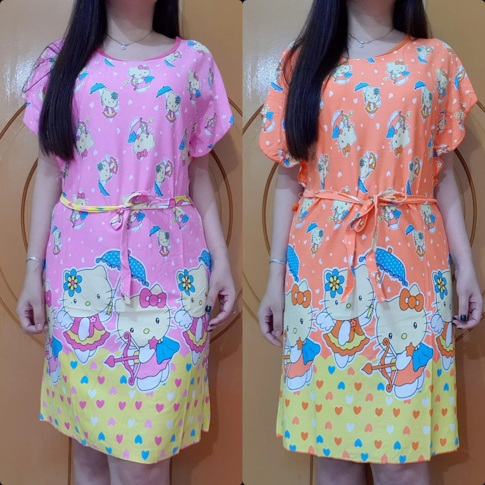 Baju Korea Drs Batwing Kitty