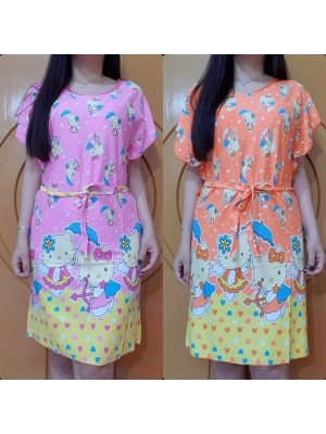 Baju Korea Drs Batwing Kitty