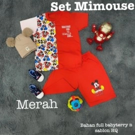 Baju Anak Kd St Mimouse Ks Merah
