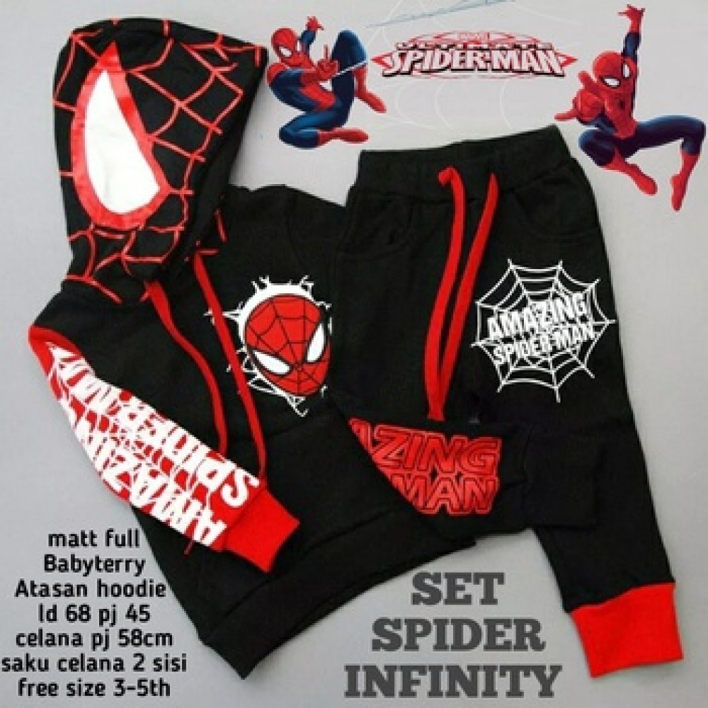 Baju Anak Kd St Infinity Spider Ga Black Baju Anak Kd St Infinity Spider Ga Black