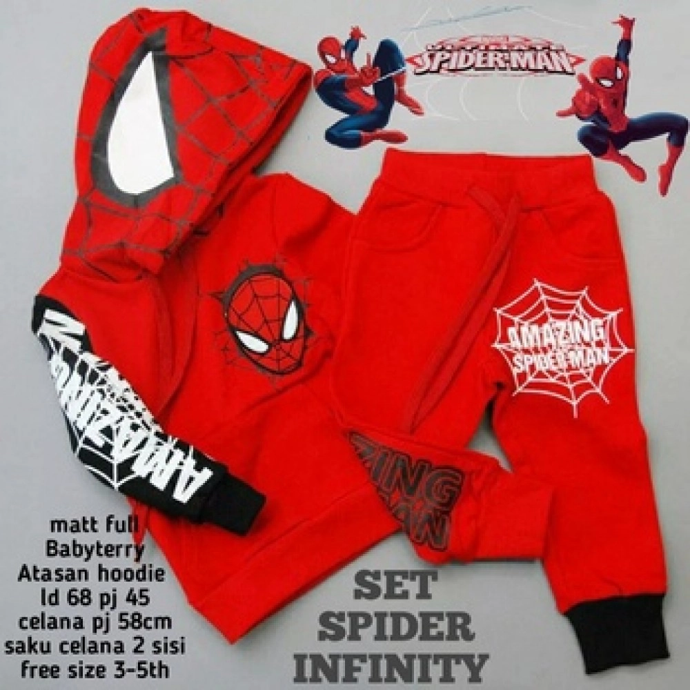 Baju Anak Kd St Infinity Spider Ga Red Baju Anak Kd St Infinity Spider Ga Red
