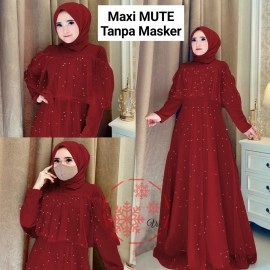 Baju Wanita Hj Maxi Mute Vs Maroon