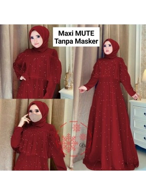 Baju Wanita Hj Maxi Mute Vs Maroon