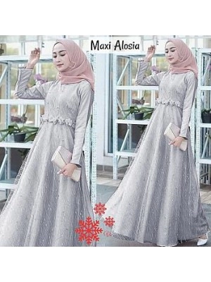 Baju Wanita Hj Maxi Alosia Vs Abu