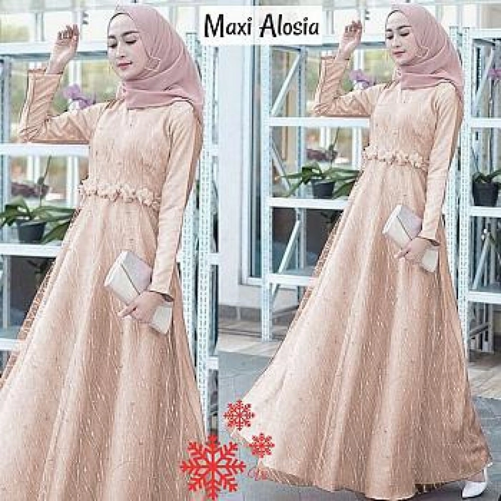 Baju Wanita Hj Maxi Alosia Vs Coksu