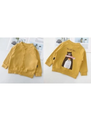 Baju Anak Kd Jkt Beruang Sm Mustard