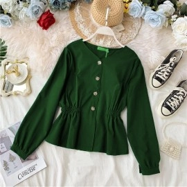 Baju Wanita Blouse Sherly Oz Army