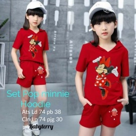 Baju Anak Kd St Minnie Hoodie 184 Ga Maroon