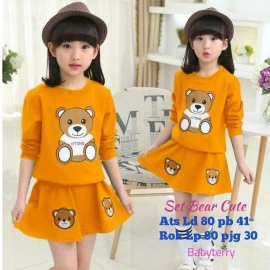 Baju Anak Kd St Rok Bear Ga 186 Mustard