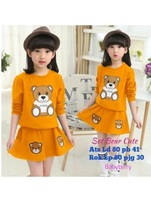 Baju Anak Kd St Rok Bear Ga 186 Mustard
