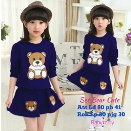 Baju Anak Kd St Rok Bear Ga 186 Navy