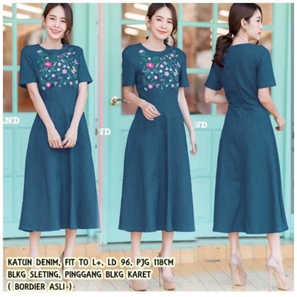 Baju Wanita Js Denim Kulot Bordier Ql