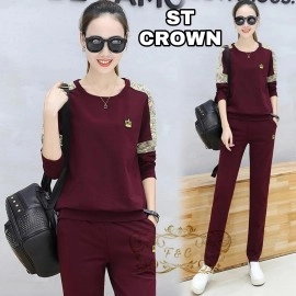 Baju Wanita St Crown Ff Maroon