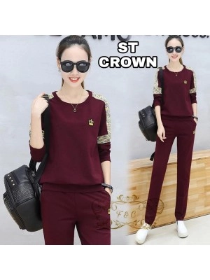 Baju Wanita St Crown Ff Maroon