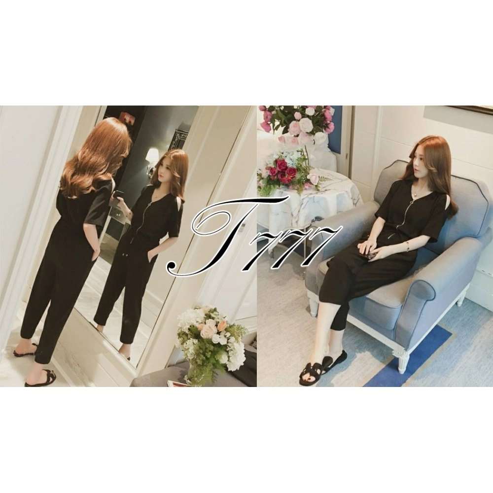 Baju Wanita Js Floren Ql Zip Black