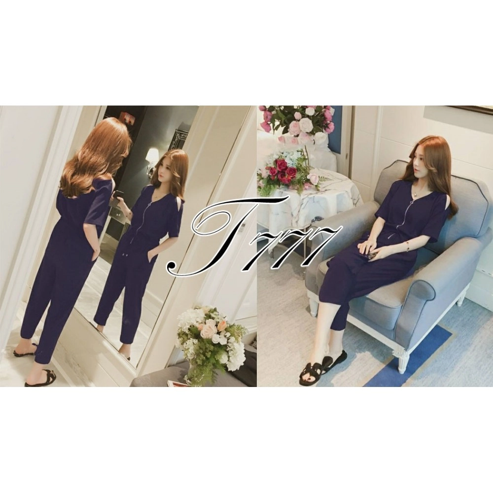 Baju Wanita Js Floren Ql Zip Navy