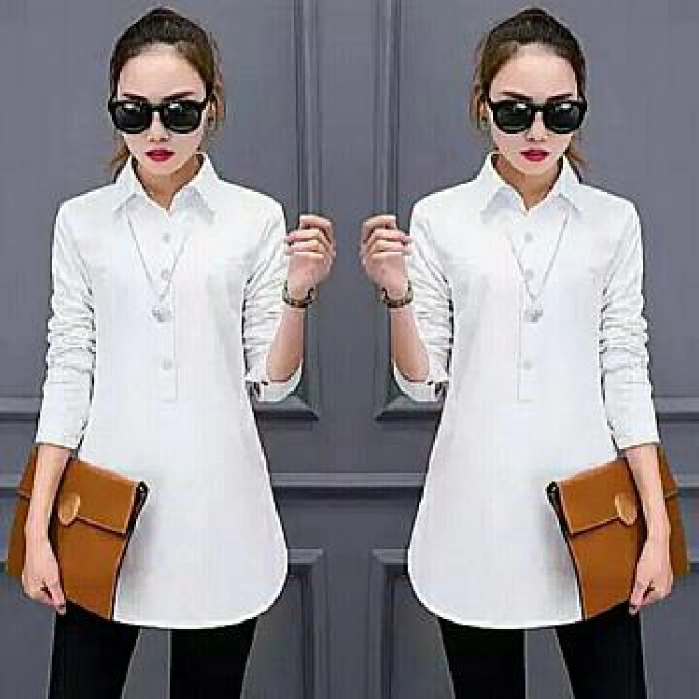 Baju Korea Sovia White