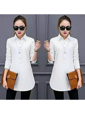 Baju Korea Sovia White