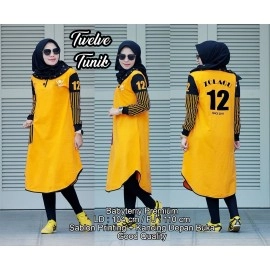 Baju Korea Tunik Twelve Us Mustard