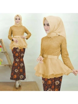 Baju Korea St Kb Organza Duyung Ra Mustard