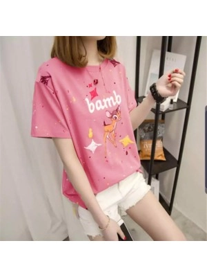 Baju Korea Blouse Bamb Sm Pink