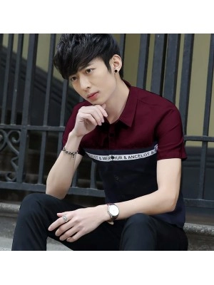 Baju Pria Kmj Man Leo Sr Maroon