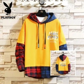Baju Pria Sw Man Hoodie Heart Cs Kuning