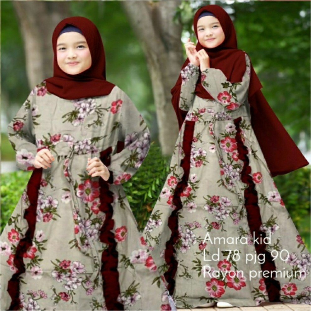 Baju Anak Kd Hj Gamis Amara Ga Maroon Baju Anak Kd Hj Gamis Amara Ga Maroon