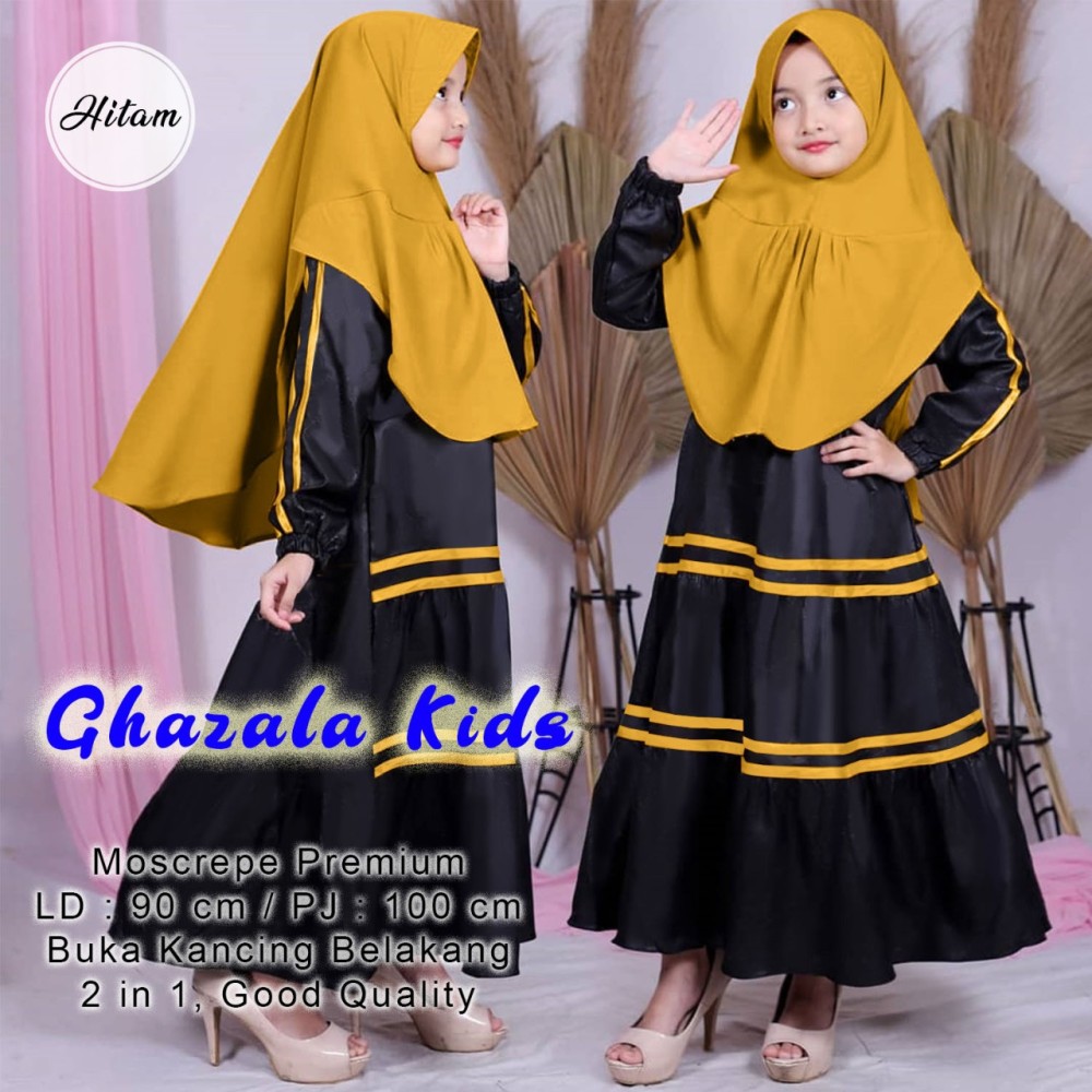 Baju Anak Kd Hj Syari Ghazala Us Black Baju Anak Kd Hj Syari Ghazala Us Black