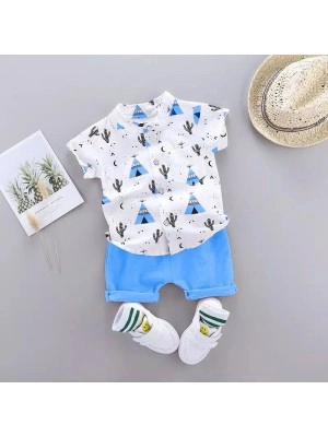 Baju Anak Kd St Camping Sl Blue