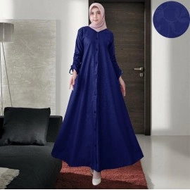 Baju Korea Hj Maxi Jamiaembos Fosi Navy