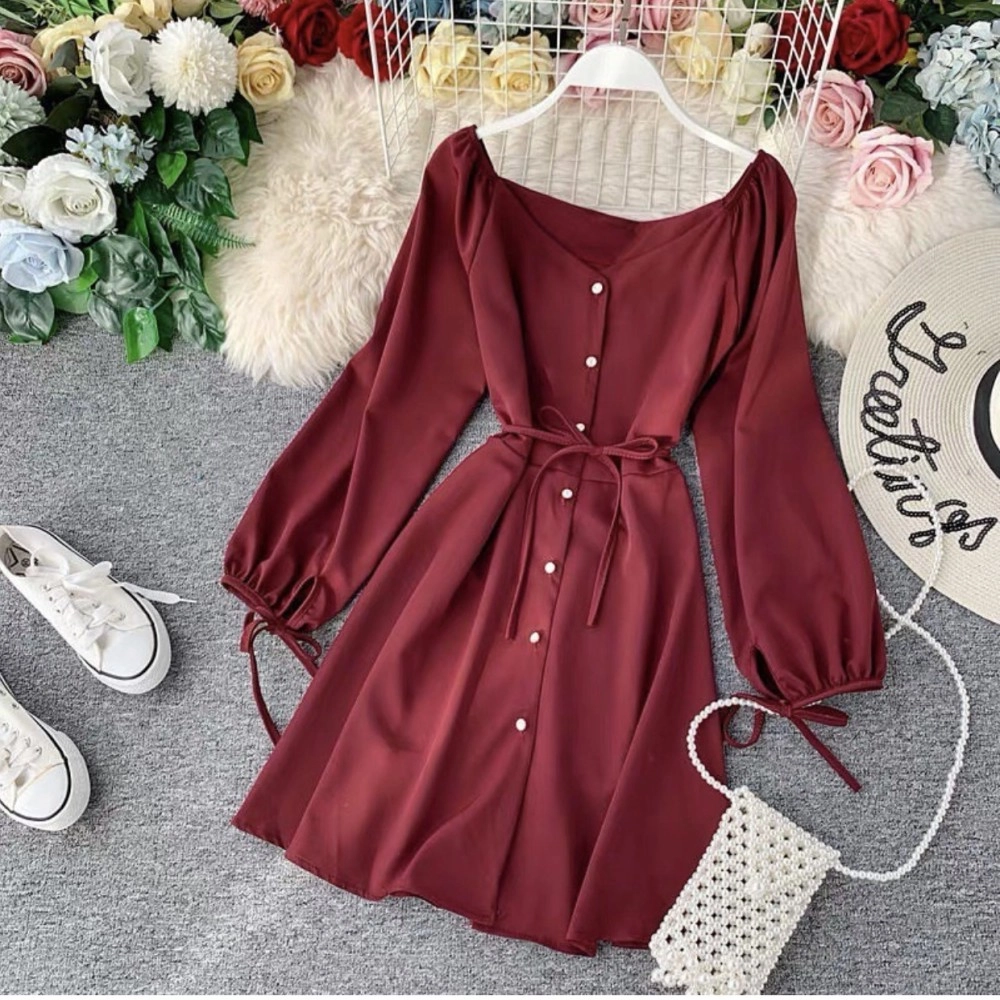 Baju Wanita Drs Jessie Oz Maroon
