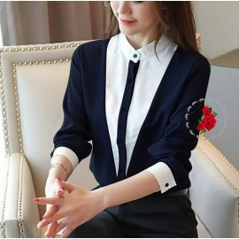 Baju Wanita Blouse Eillen Ij Navy