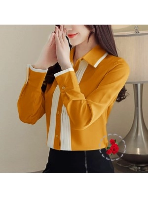 Baju Wanita Blouse Malila Ij Mustard