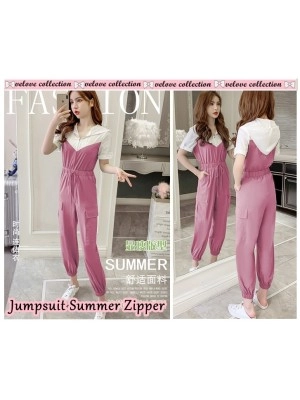 Baju Wanita Jumper Summer Zipper Vl Dusty