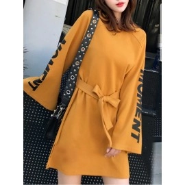 Baju Korea Drs Moment Sm Mustard