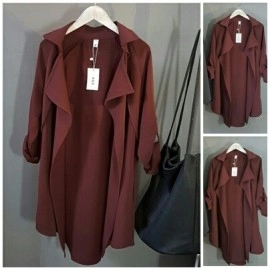 Baju Korea Blazer Bellaro Maroon
