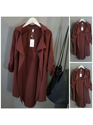 Baju Korea Blazer Bellaro Maroon